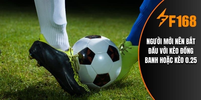 Người mới nên bắt đầu với kèo đồng banh hoặc kèo 0.25