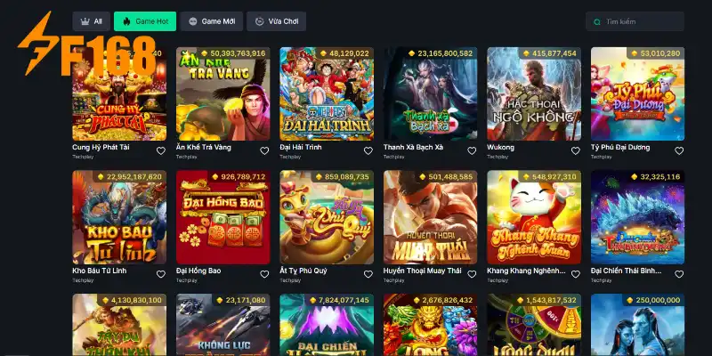 Sảnh Slot game với tỷ lệ hoàn trả cực khủng